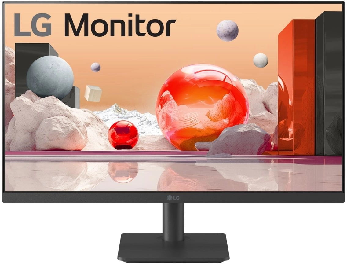 Монитор 24.5" LG 25MS500-B IPS 1920x1080, 100 Гц, 5 мс, 16:9, 250 кд/м², HDMI (x2), Flicker Free, Low Blue Light, виртуальный прицел, стабилизатор черного цвета, трехсторонний безрамочный дизайн, черный