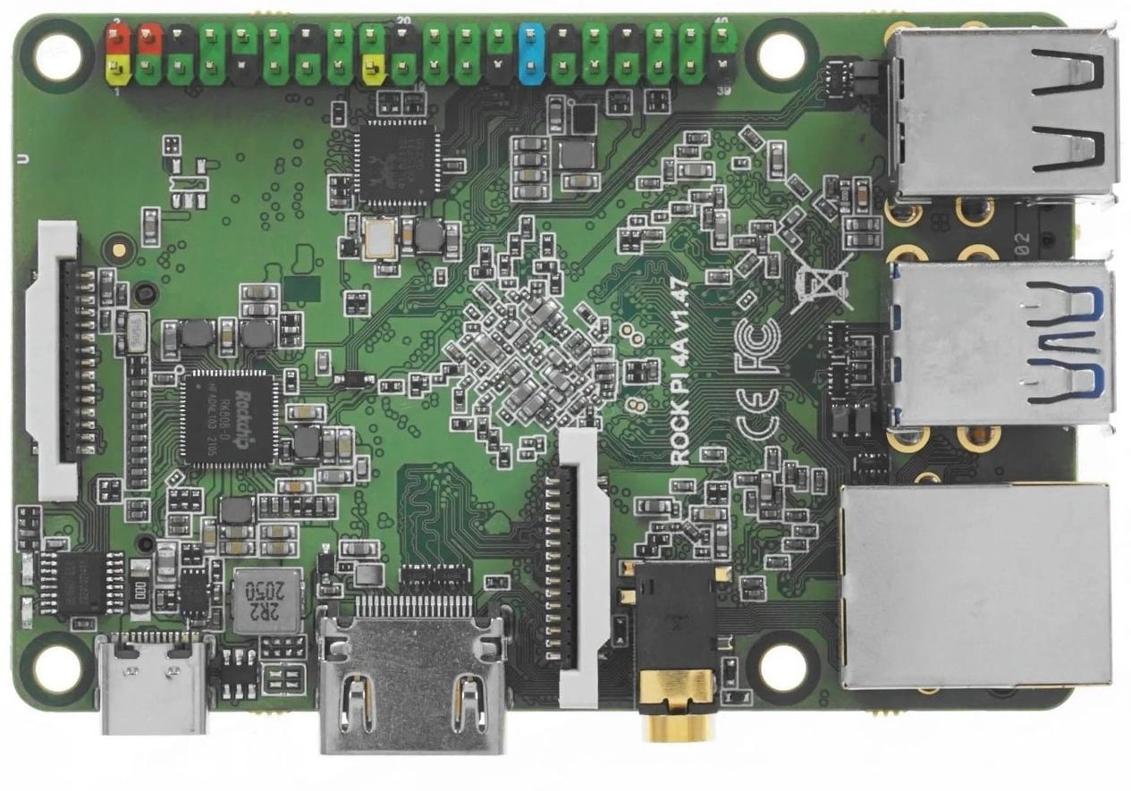 Одноплатный компьютер ROCK Pi 4 Model A 4Gb RK3399/4Gb