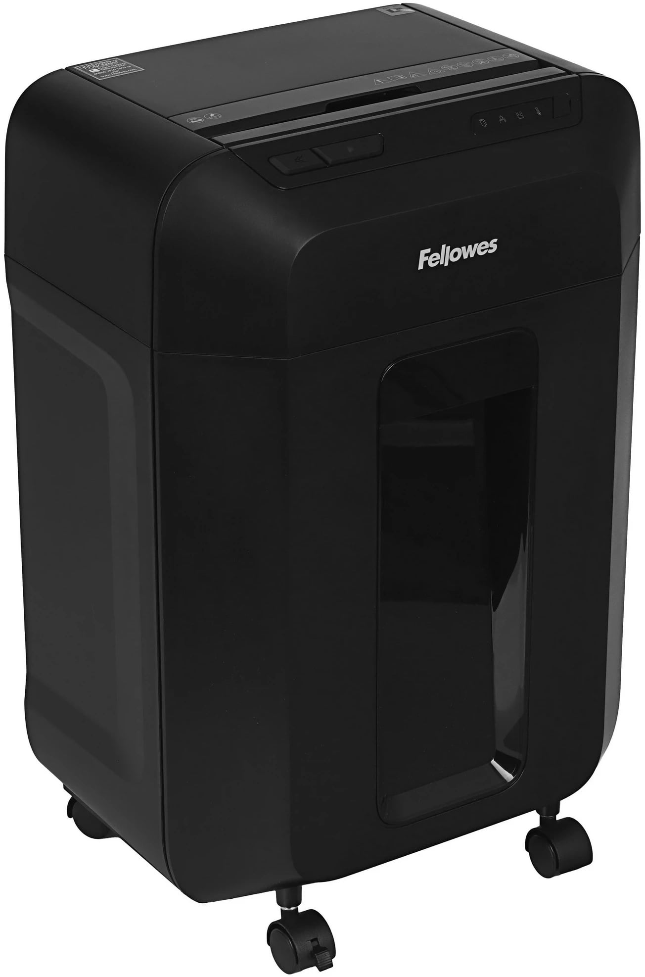 Шредер Fellowes AutoMax 80M FS-46215, минирезка, DIN P-4, 4х12 мм, автоподача 80 лст., 17 лтр., автореверс, уничт.: скобы, скрепки, пл. карты