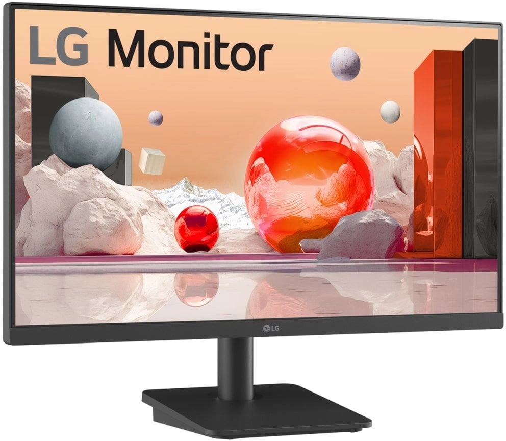 Монитор 23.8" LG 24MS500-B IPS 1920x1080, 100 Гц, 5 мс, 16:9, 250 кд/м², HDMI (x2), Flicker Free, Low Blue Light, стабилизатор черного цвета, виртуальный прицел, трехсторонний безрамочный дизайн, черный
