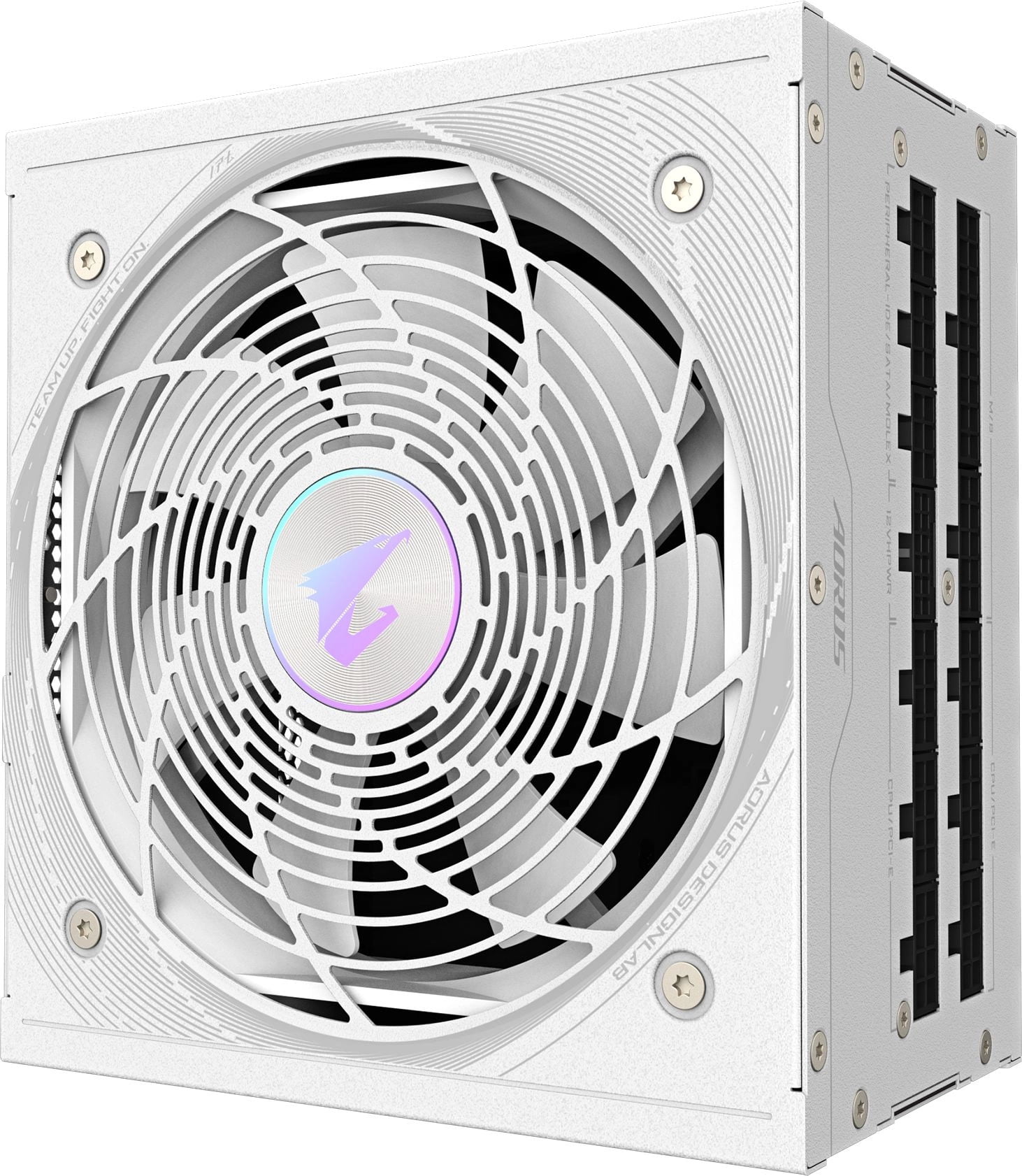 Блок питания GIGABYTE GP-AE1000PM PG5 ICE, 1000Вт, 80+ Platinum, 120мм, модульный, белый