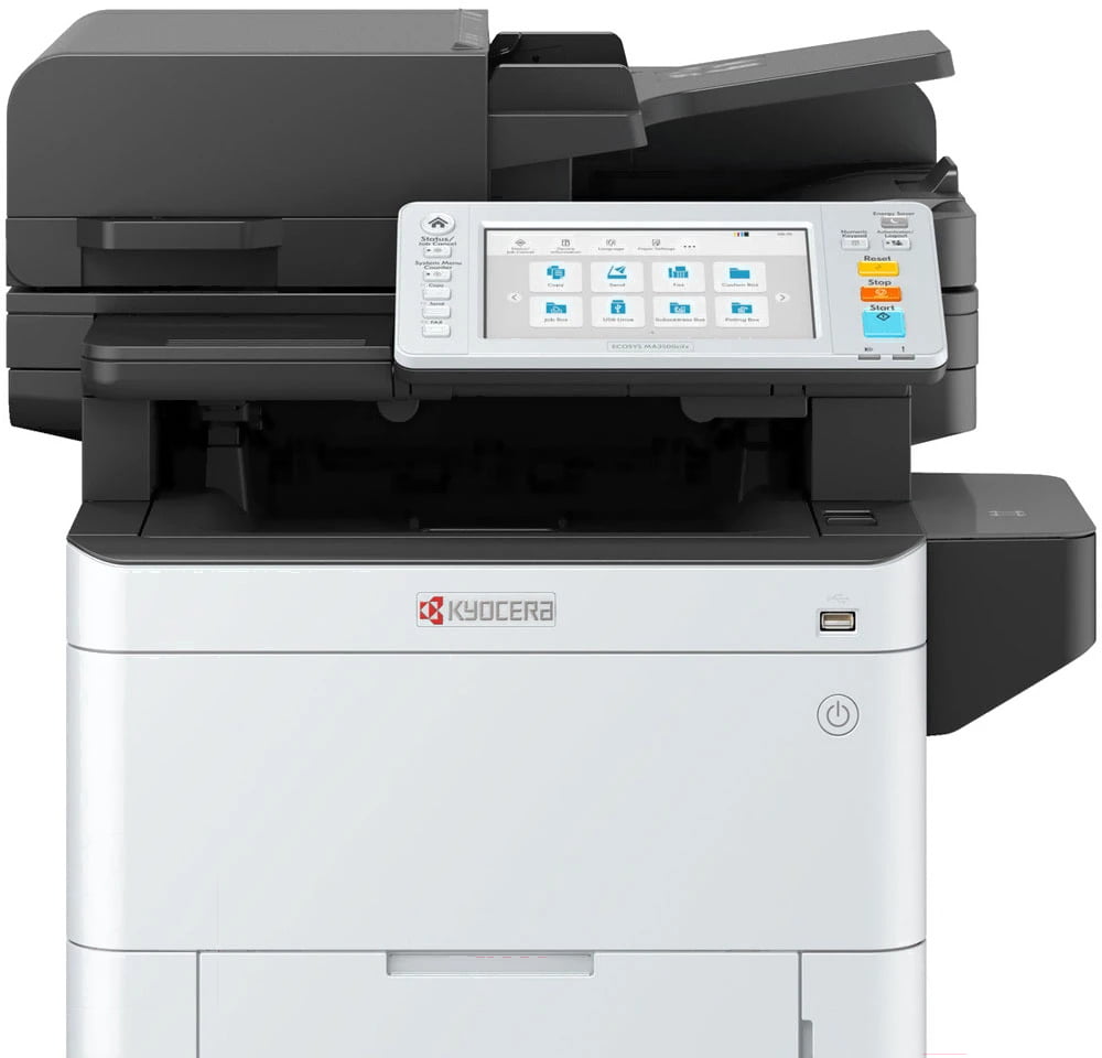 МФУ лазерное Kyocera ECOSYS MA3500cifx (1102Z33NL0), A4, цветной, печ. до 35 стр/мин., скан. до 60 стр/мин. (ч/б) 40 стр/мин. (цвет), 1200 x 1200 dpi (печать) 600x600dpi (скан.), USB, RJ-45, Air Print, Mopria