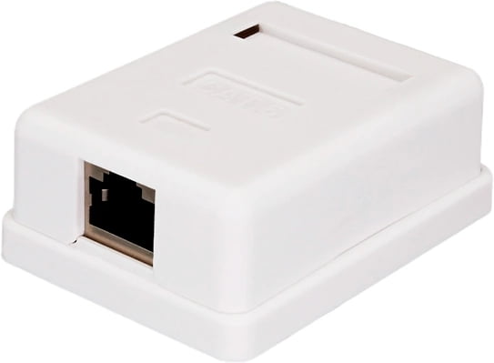 Компьютерная розетка Suprlan 10-0352-1, наклад.RJ45, 1 кат.6, FTP, белый