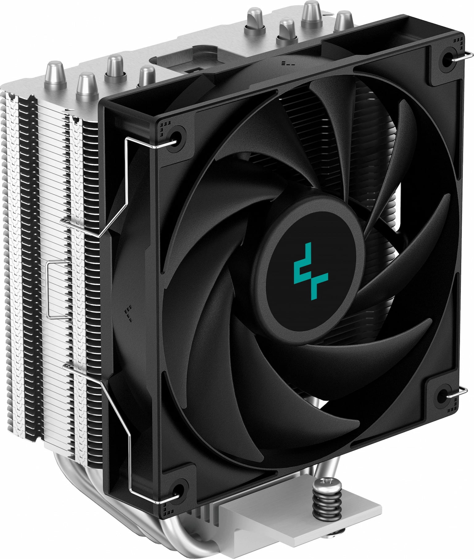Кулер для процессора DEEPCOOL AG400 черный, 120 мм, алюминий/медь, 2000 об/мин, 31.6 дБ, 4 pin, 220 Вт, 150 мм