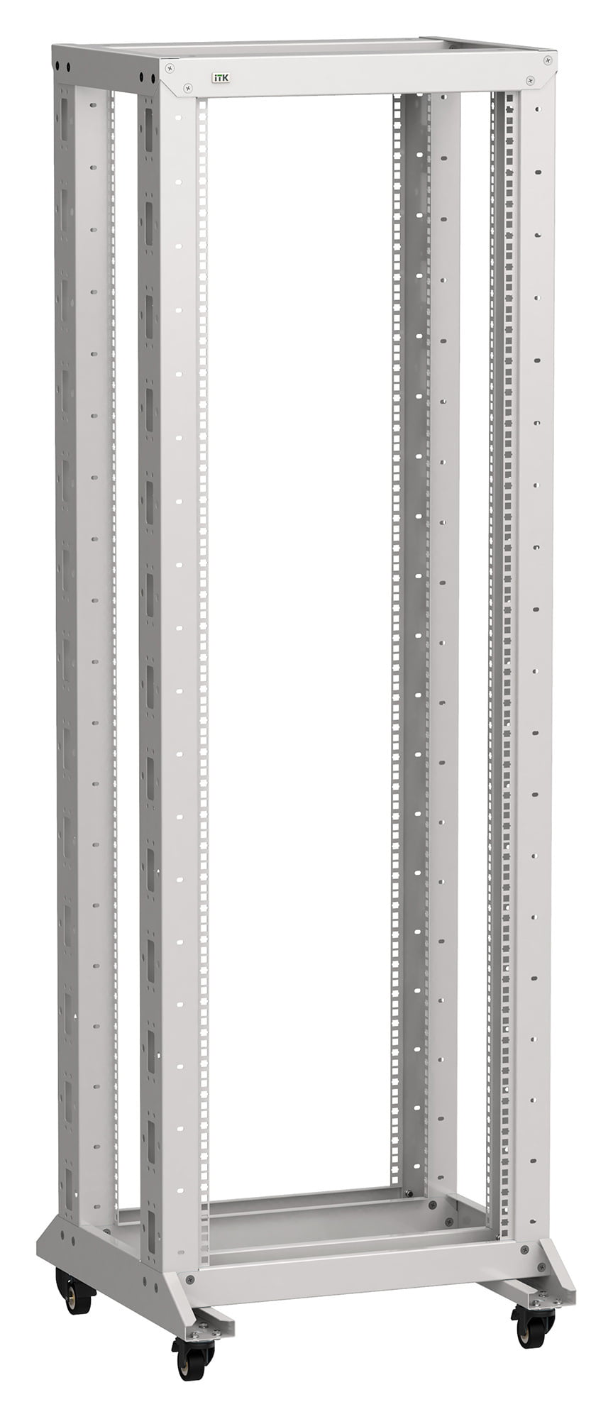 Стойка двухрамная ITK Linea LF35-42U66-2RM 42U 600 мм X 600 мм 700 кг серый