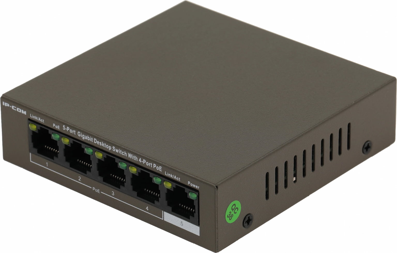 Коммутатор IP-COM G1105P-4-63W, 5×1 Гбит/с, неуправляемый