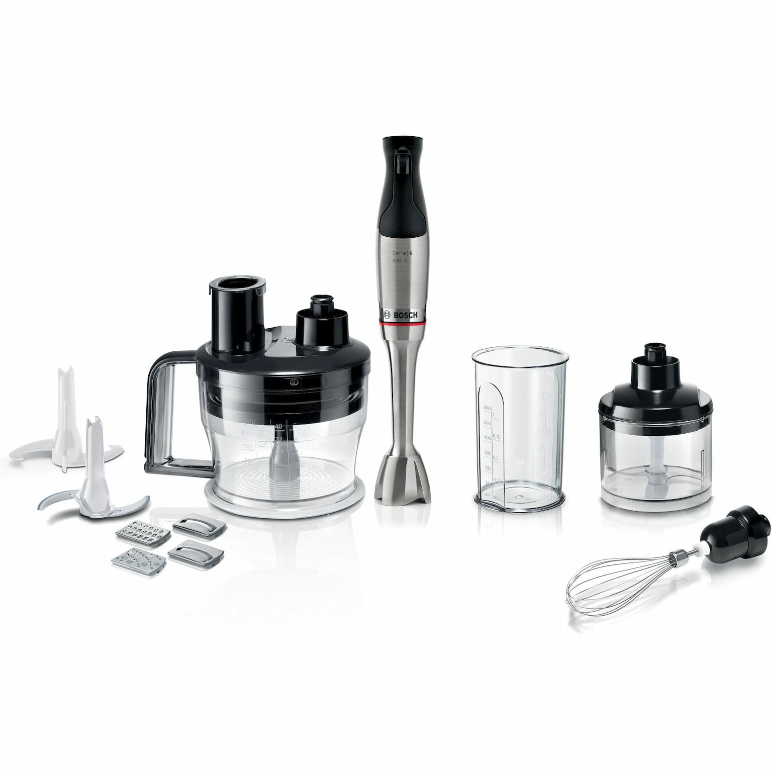 Блендер погружной Bosch MSM6M871 черный, 1200 Вт, 1 скорость