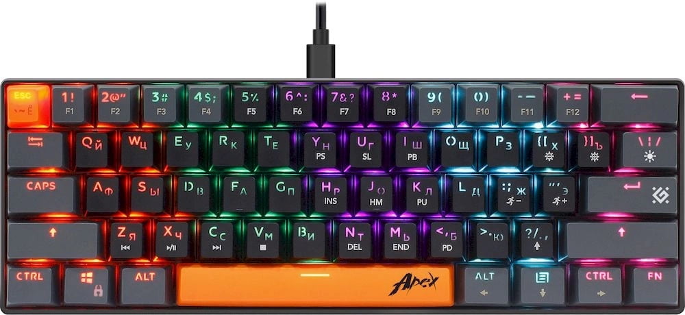 Клавиатура проводная Defender USB APEX GK-002 RU