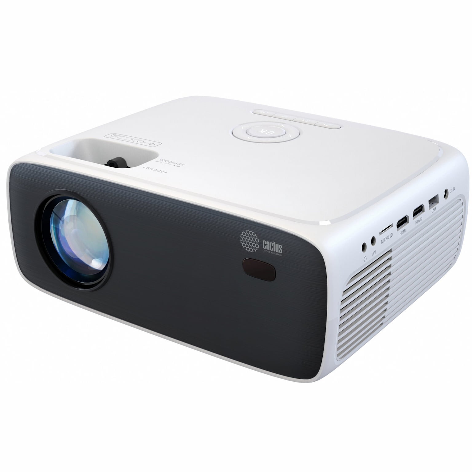 Проектор Cactus CS-PRM.07WT.Full HD LCD 3200Lm LS 320Lm ANSI (1920x1080) 1500:1 ресурс лампы:30000часов 1xUSB typeA 3xHDMI 1.16кг