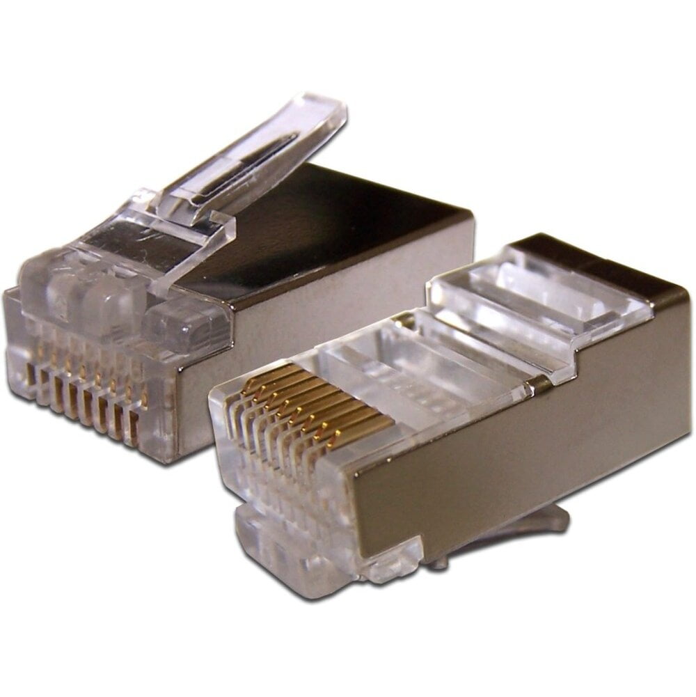 Коннектор LANMASTER RJ45 STP 8P8C, универсальный, cat.6, 100 шт.