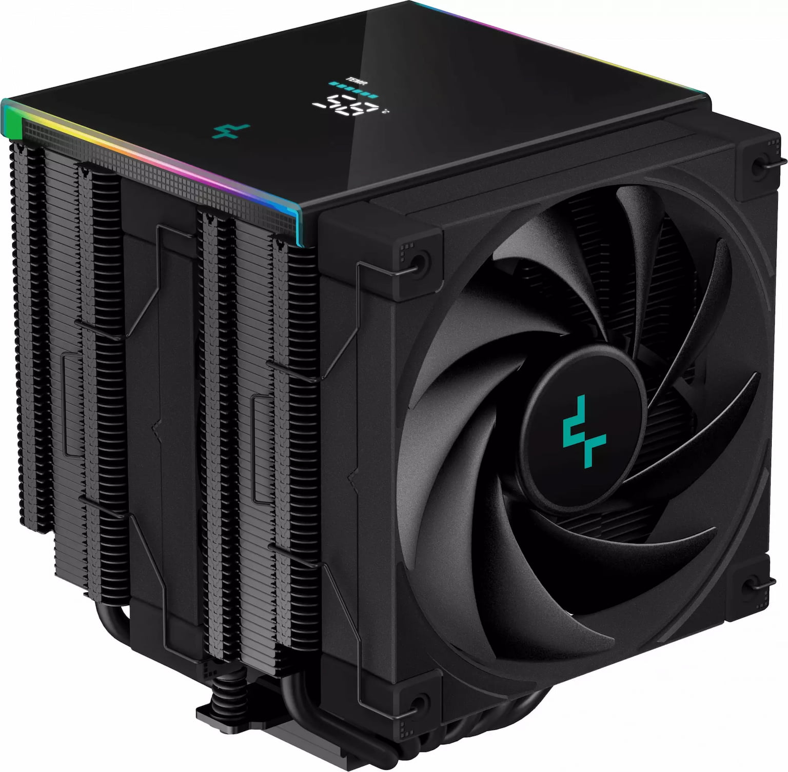 Кулер для процессора DEEPCOOL AK620 DIGITAL черный, 120 мм, алюминий/медь, 1850 об/мин, 28 дБ, 4 pin, 260 Вт, 162 мм