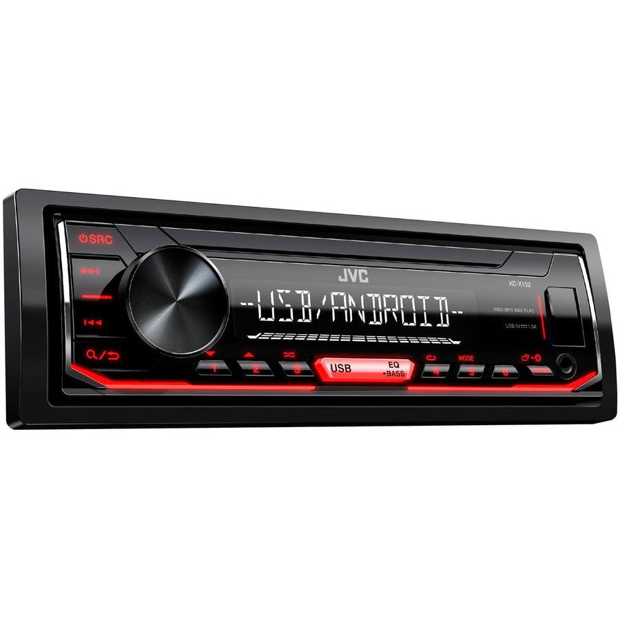 Автомагнитола JVC KD-X152M, 1 DIN, USB Type-A, AUX, съёмная панель