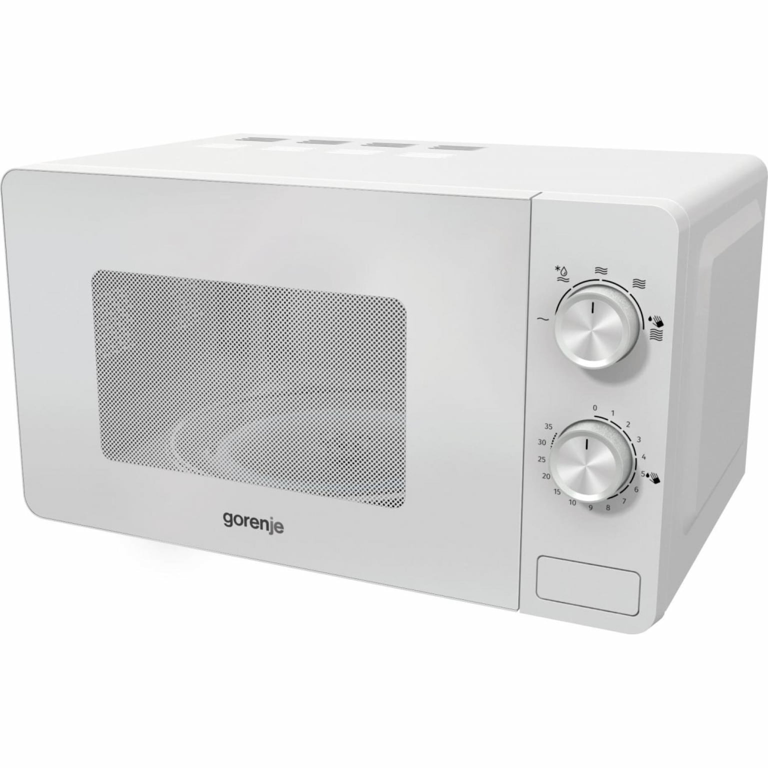 Микроволновая печь Gorenje MO20E1W2 белый, 20 л, 800 Вт, переключатели - поворотный механизм