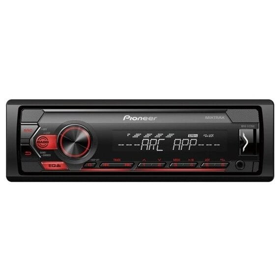Автомагнитола Pioneer MVH-S125UI, 1 DIN, USB Type-A, AUX, пульт ДУ, съёмная панель