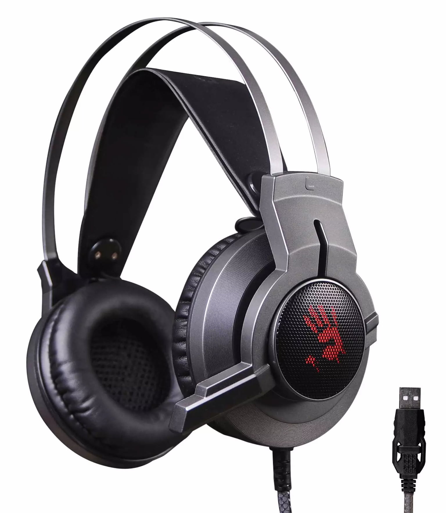 Гарнитура Bloody G437 чёрный, проводная, подсветка