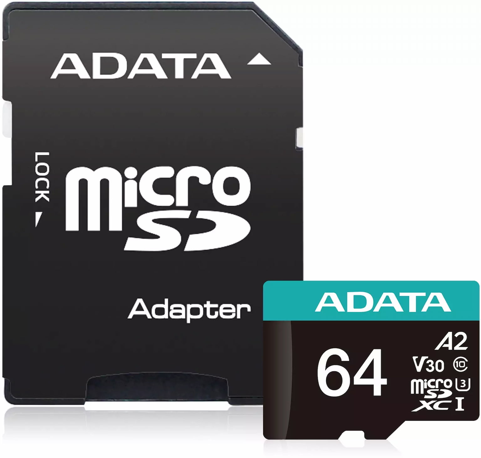 Флеш карта MICROSDXC UHS-I U3 V30S A2 100/75 MB/s 64Gb RETAIL W/1 ADAPTER