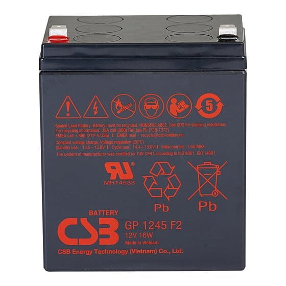 Батарея для ИБП CSB GP 1245 F2 (12V16W) 12В