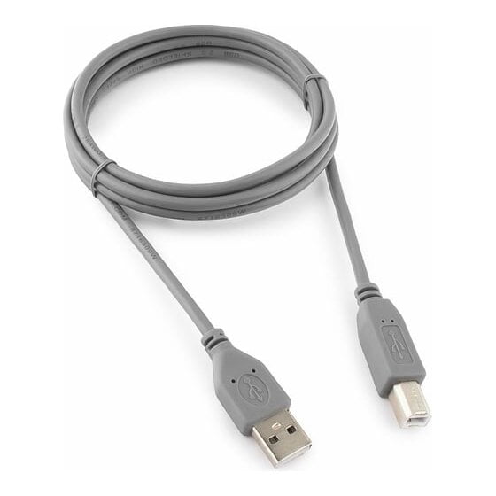 Кабель USB2.0 Pro Cablexpert CCP-USB2-AMBM-6G, AM/BM, 1.8м, экран, серый
