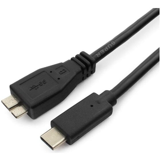 Кабель Cablexpert CCP-USB3-mBMCM-6 USB3.0 microBM/USB3.1TypeC, 1.8м,