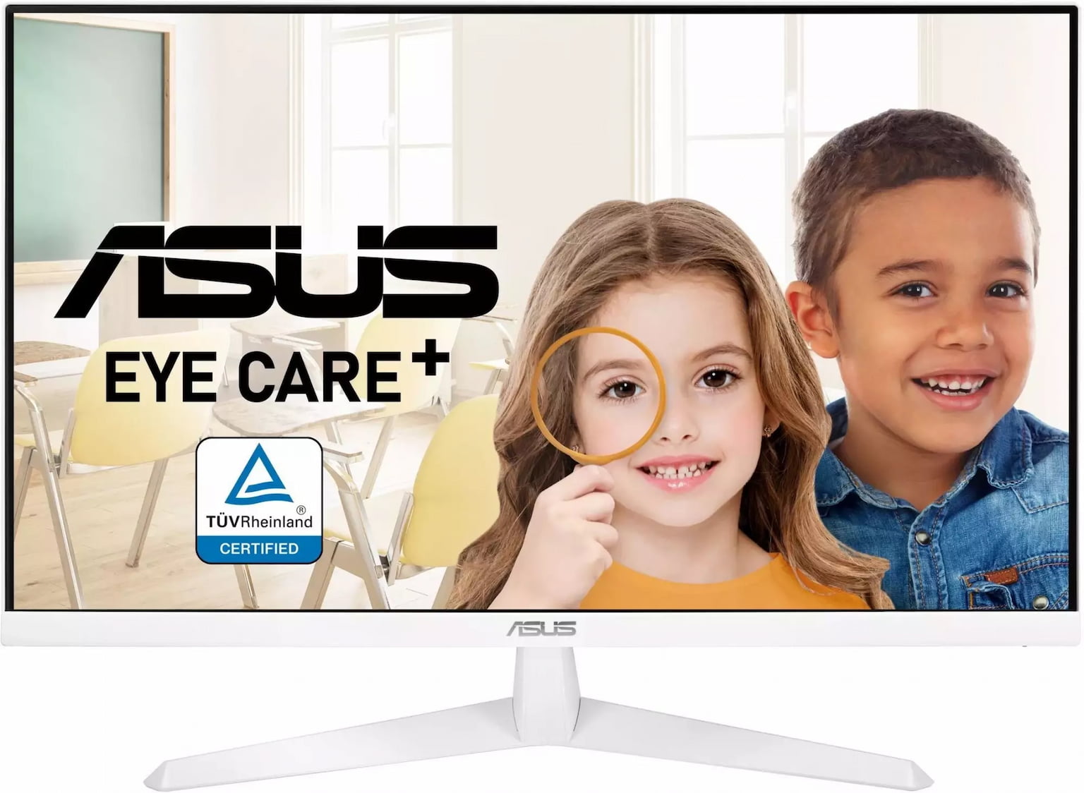 Монитор 27" ASUS VY279HE-W IPS 1920x1080, 75 Гц, 1 мс, 16:9, 250 кд/м2, 1xHDMI, 1xVGA, 1x3.5 мм, белый