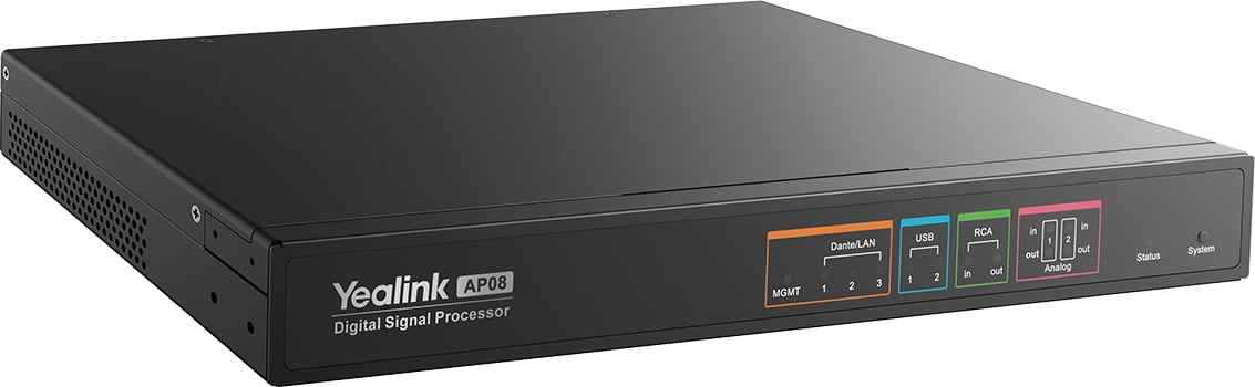 Цифровой аудио процессор Yealink AP08 Dante Digital Signal Processor/2-year AMS 1303097