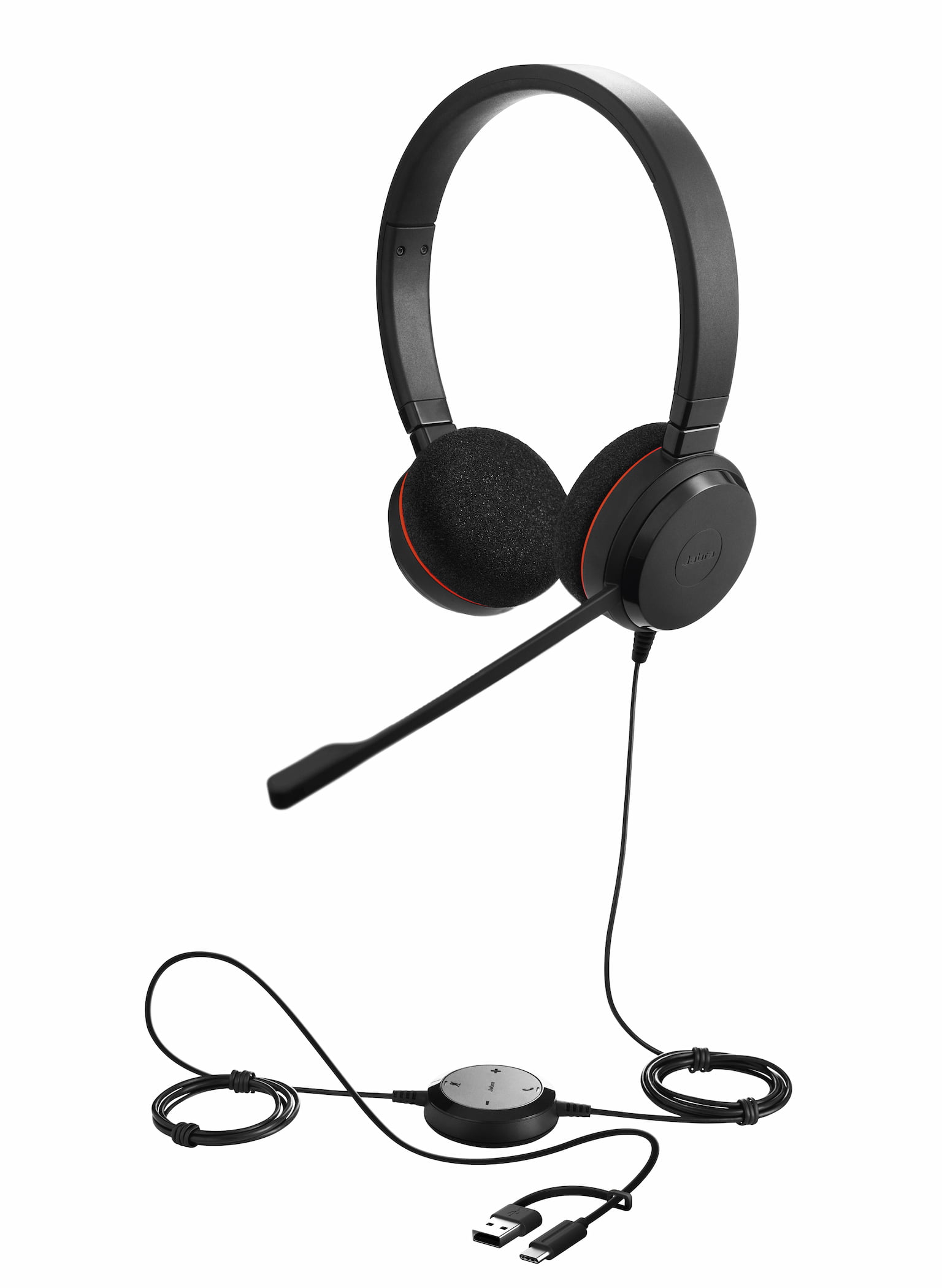 Гарнитура Jabra Evolve 20 MS Stereo USB чёрный, проводная