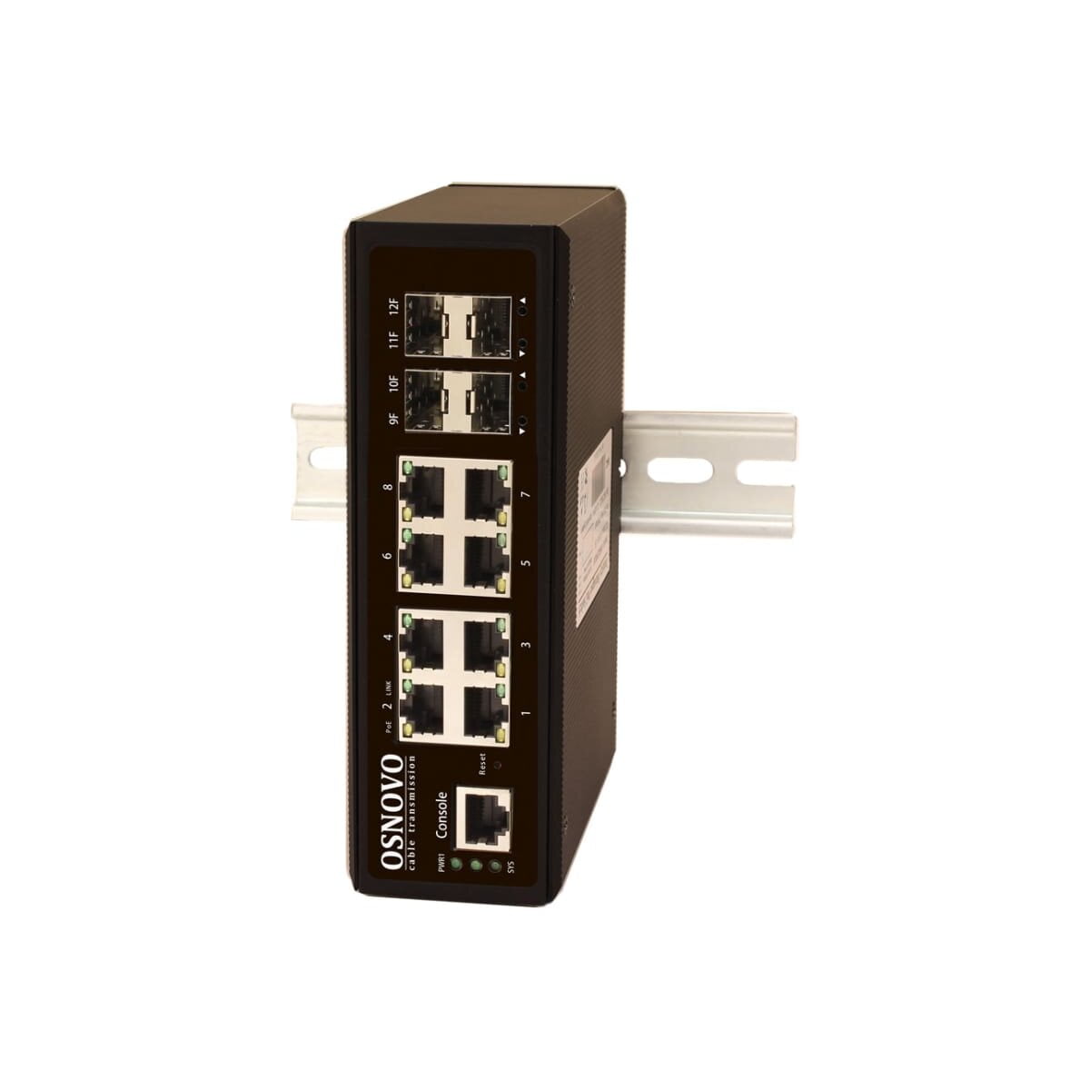 Коммутатор OSNOVO SW-70804/IL, 8×1 Гбит/с + 4×1 Гбит/с SFP, управляемый