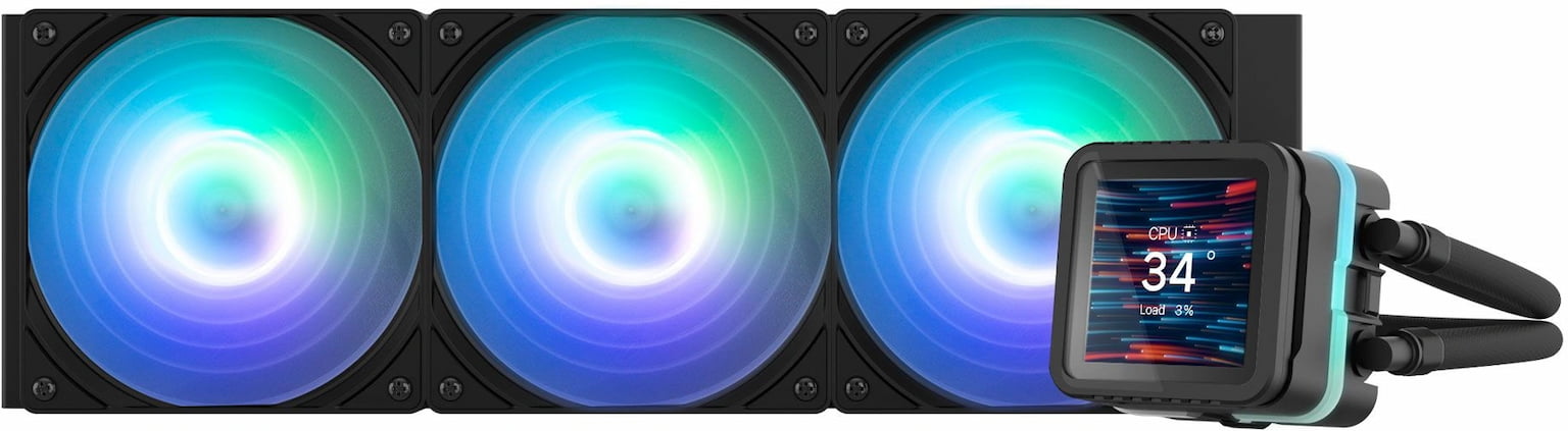 Система охлаждения Zalman CPU Liquid Cooler 360мм, ARGB, LCD Display, черный