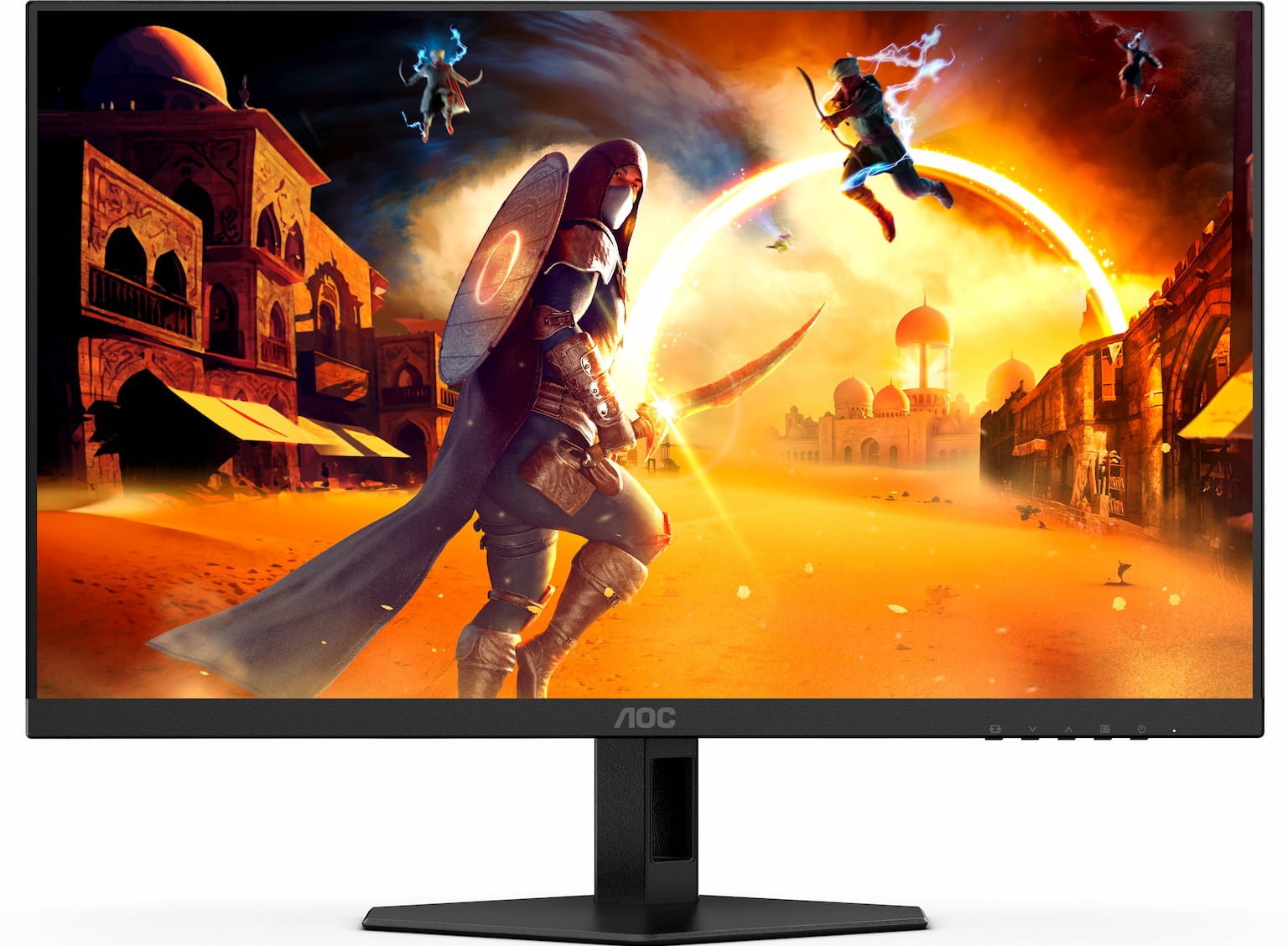Монитор 23.8" AOC Gaming 24G4XE IPS 1920x1080, 180 Гц, 1 мс, 16:9, 300 кд/м2, 2xHDMI, 1хDP, 1x3.5 мм, черный/темно-серый