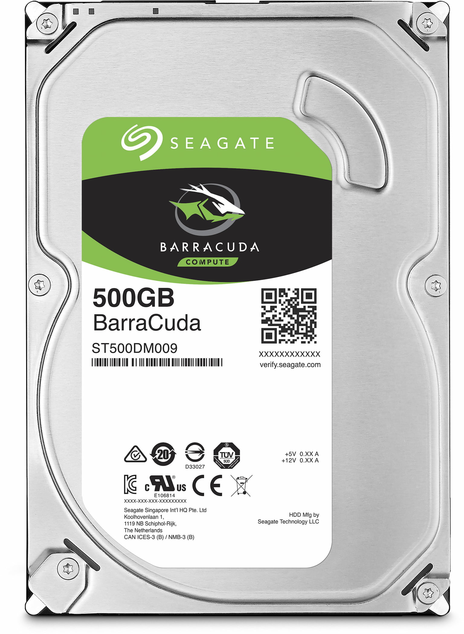 Жесткий диск HDD Seagate Barracuda 500Gb 7200 rpm SATA 6 Гбит/с, 32mb buffer