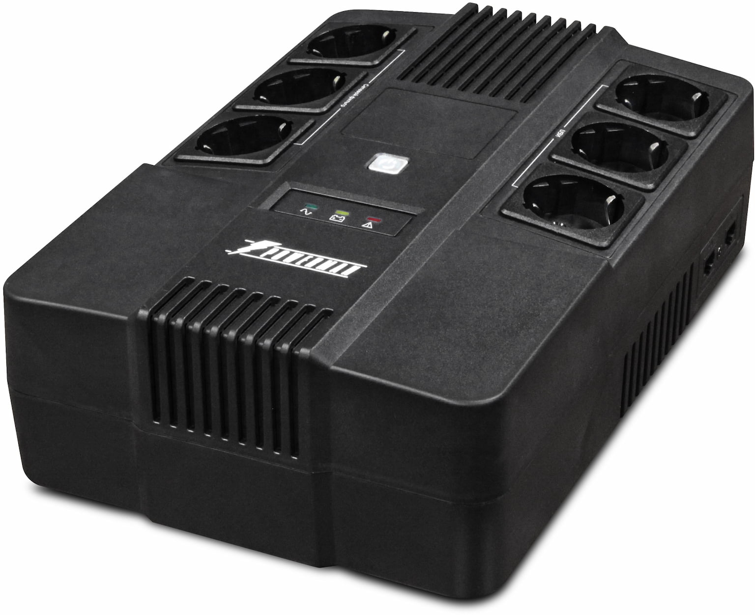 Источник бесперебойного питания Powerman BRICK 800 / 800 ВА / 480 Вт / 6 x CEE 7 (евророзетка)