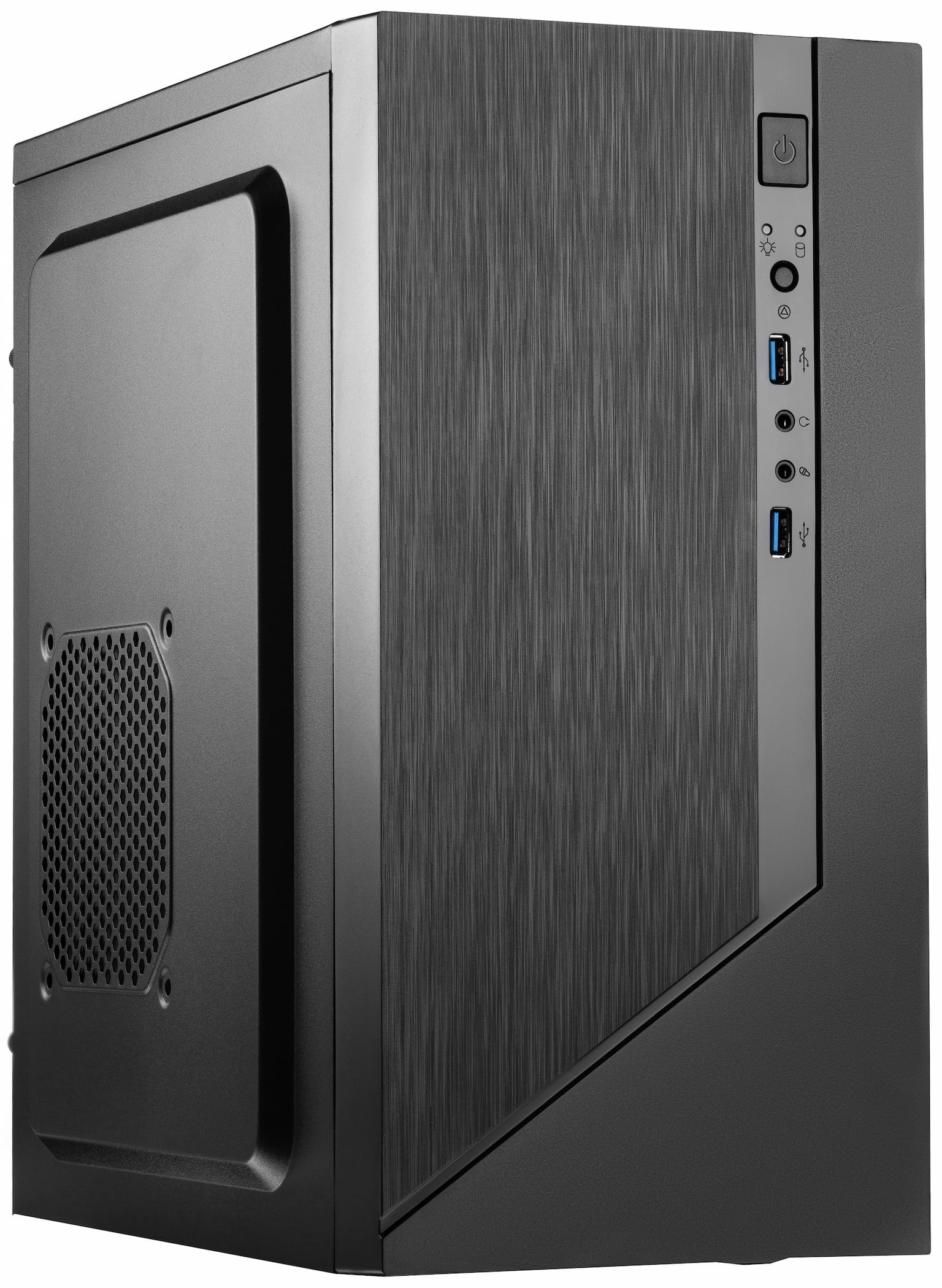 Компьютерный корпус Сase Forza mATX, 450W, 2xUSB 3.0, Black, w/o FAN, 12 см fan PSU, power cord