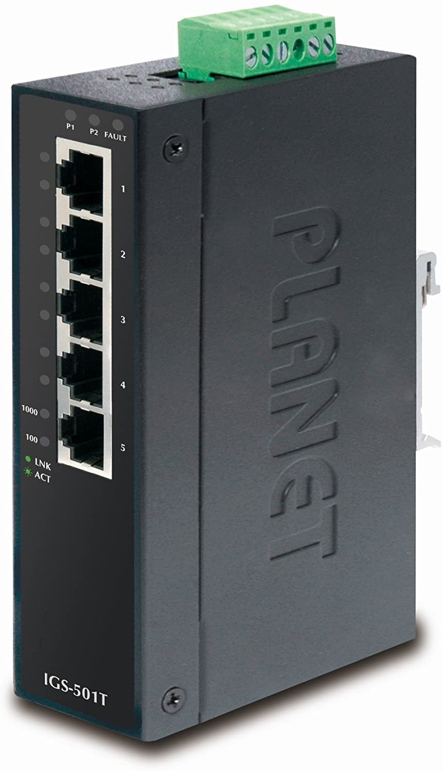 Коммутатор PLANET IGS-501T, 5×1 Гбит/с, неуправляемый