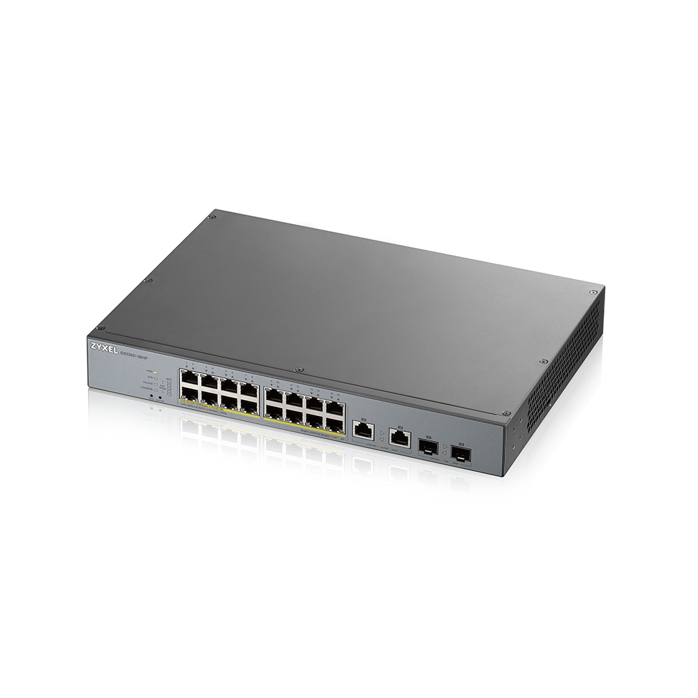 Коммутатор Zyxel GS1350-18HP, 16xGE PoE+, управляемый
