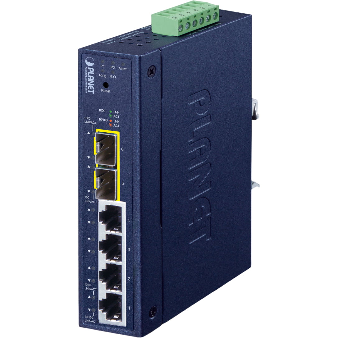 Коммутатор PLANET IGS-4215-4T2S, 4×1 Гбит/с + 2×1 Гбит/с SFP, управляемый