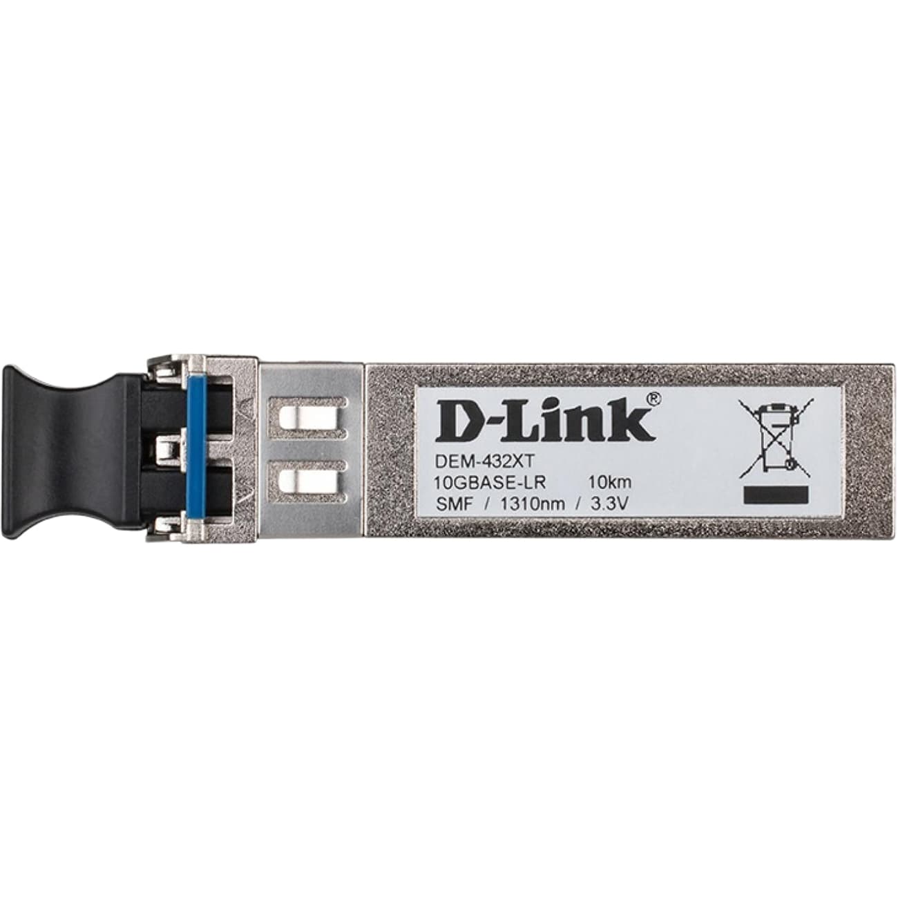 Трансивер D-Link 432XT/B1A SFP+ с 1 портом 10GBase-LR с поддержкой DDM для одномодового оптического кабеля (до 10 км)