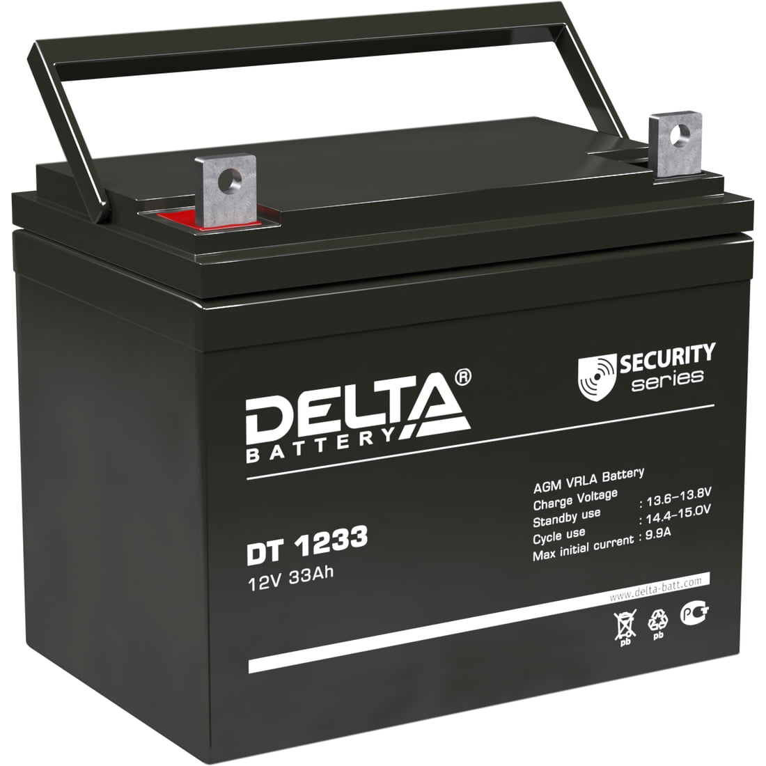 Батарея Delta DT 1233 (33 А\ч, 12В) свинцово- кислотный аккумулятор