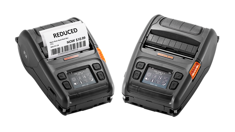 Принтер этикеток мобильный Bixolon XM7-30iaWDaK 3", USB, Bluetooth, Wi-Fi, iOS compatible