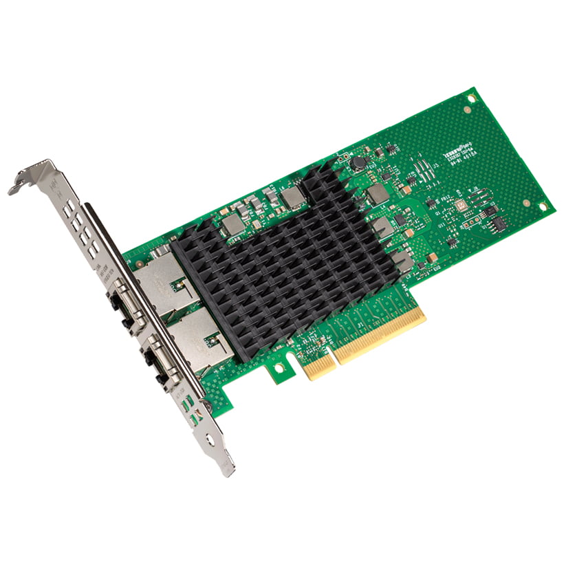 Сетевая карта Intel® Ethernet Network Adapter X710-T2L, Dual Ports RJ45, X710-AT2, 10GbE/5GbE/2.5GbE/1GbE/100Mb, PCIe v3.0 (8.0GT/s), QoS, VMDq, SR-IOV, iSCSI/NFS