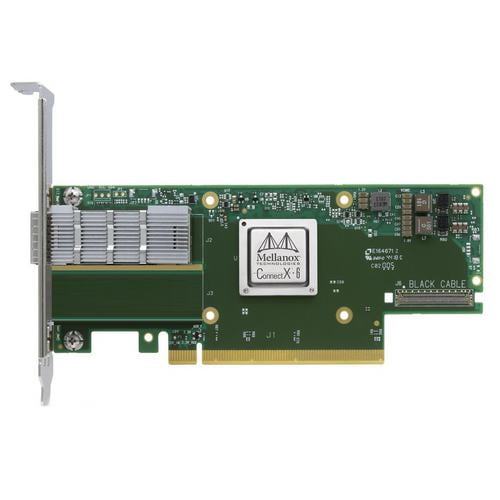 Адаптер Infiniband ConnectX®-6 VPI adapter card, HDR IB (200Gb/s) and 200GbE, single-port QSFP56, PCIe4.0 x16, tall bracket