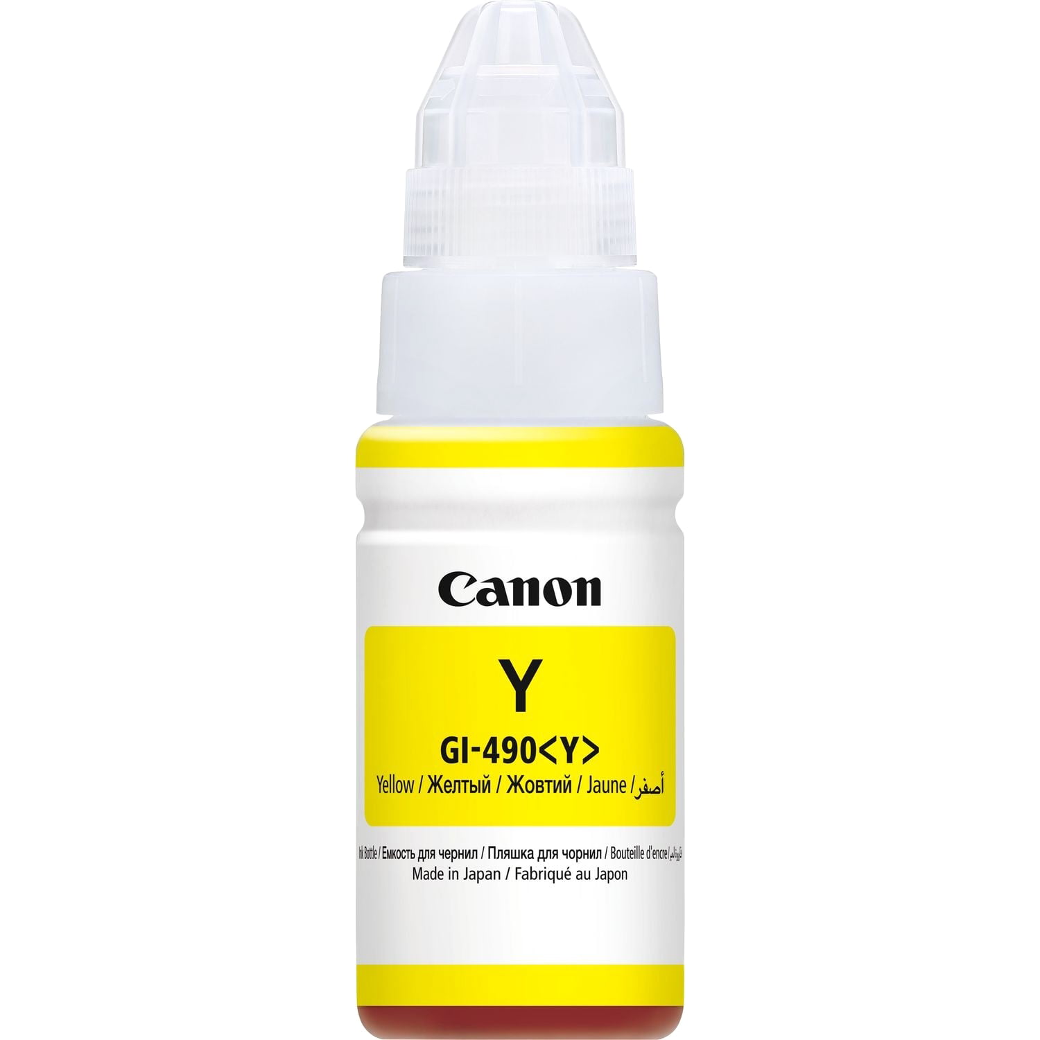 Чернила Canon GI-490Y 0666C001 желтый для Canon Pixma G1400/2400/3400 (70мл)