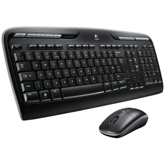 Комплект клавиатура + мышь Logitech MK330 клав:черный мышь:черный USB беспроводная Multimedia