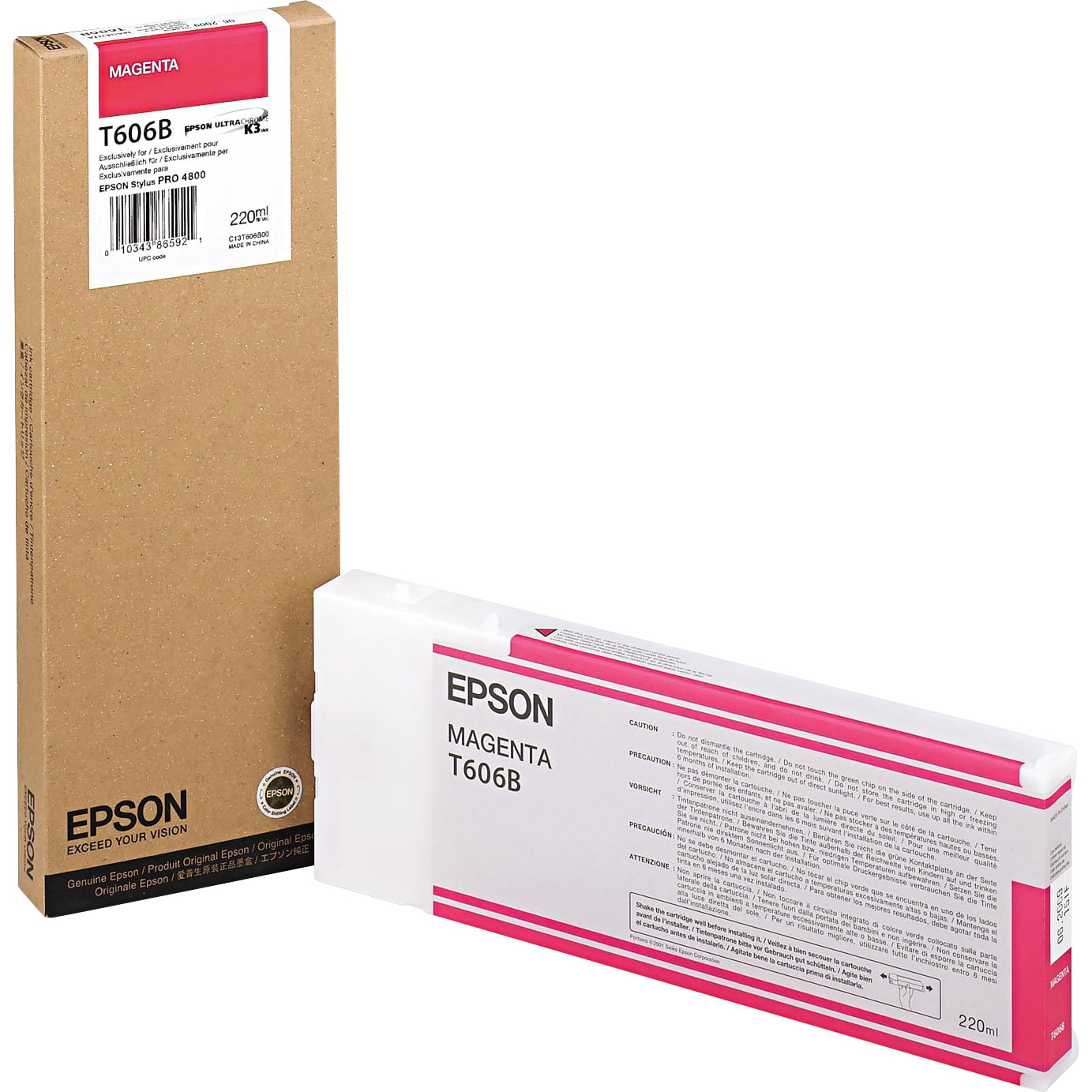 Картридж струйный Epson C13T606B00 пурпурный (220 мл) для Stylus Pro 4800