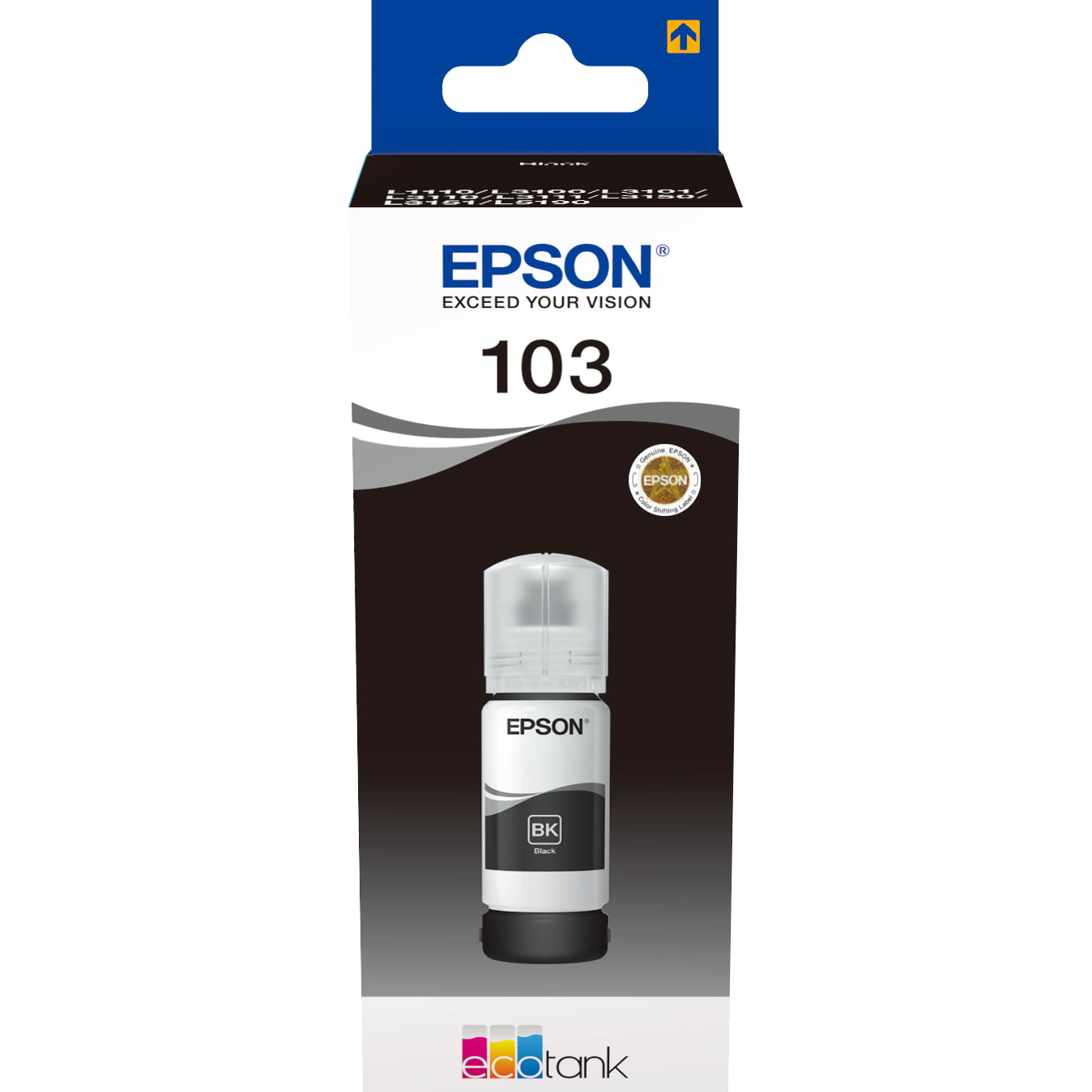 Чернила Epson 103BK C13T00S14A черный (65 мл) для Epson L3100/3110/3150