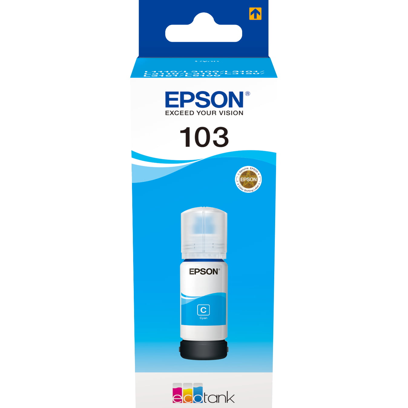 Чернила Epson 103C C13T00S24A голубой (65 мл) для Epson L3100/3110/3150