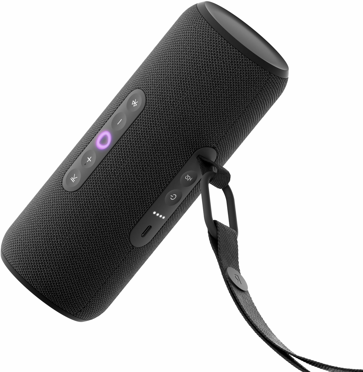 Умная колонка Яндекс Станция Стрит, 30Вт, компактная, 2 динамика, Wi-Fi, Bluetooth 5.0, Алиса, черный