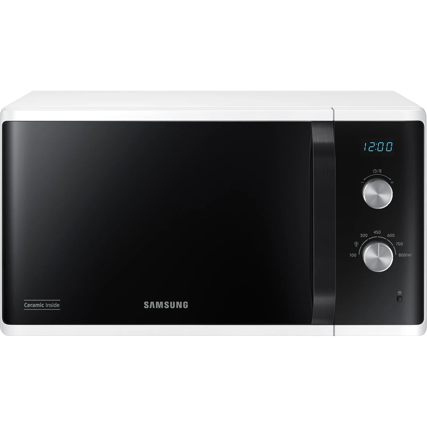 Микроволновая печь Samsung MS23K3614AW белый, 23 л, 800 Вт, переключатели - поворотный механизм