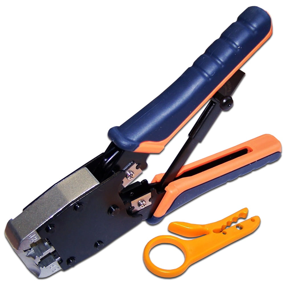Обжимной инструмент Lanmaster LAN-CRI-500R 6P, 8P, с храповым механизмом