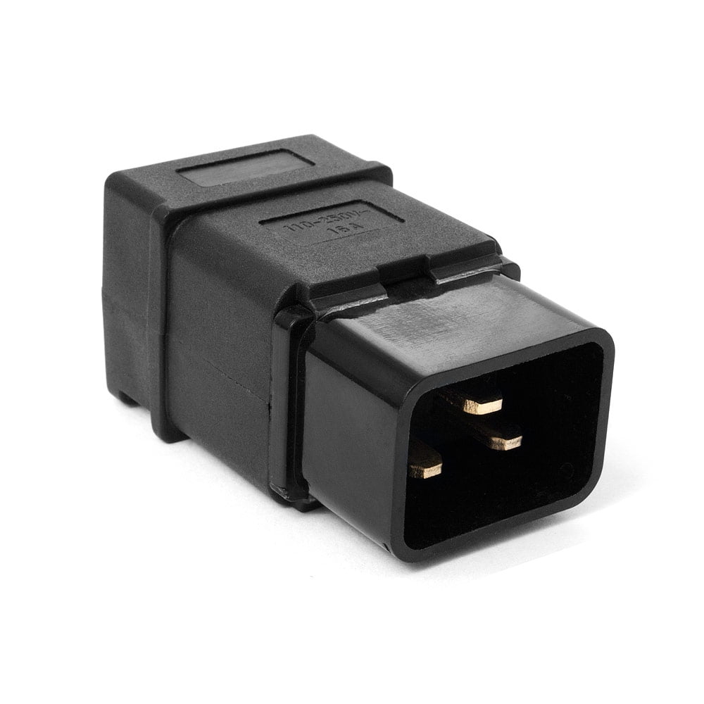 Вилка Lanmaster IEC 60320 C20 16A 250V разборная черная