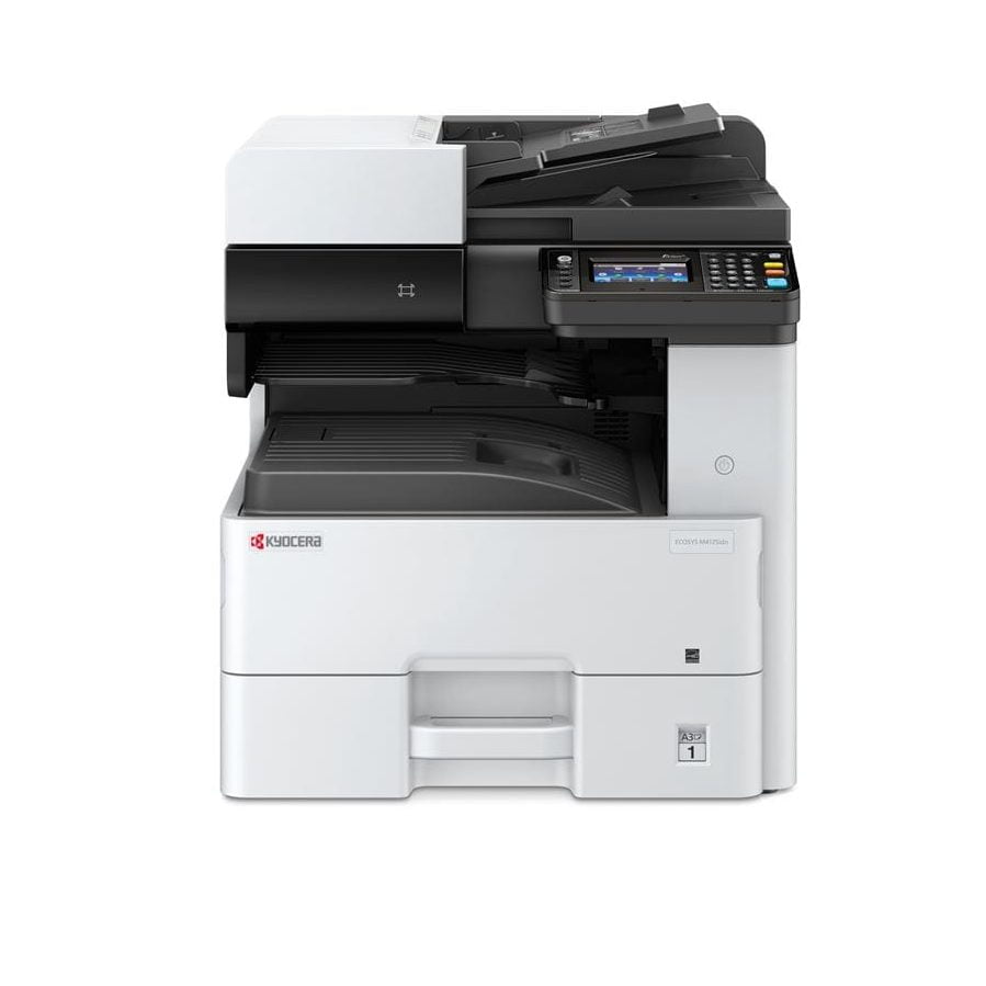 МФУ лазерное Kyocera M4125idn (Азия, аналог 1102P23NL0) (принтер/сканер/копир, A3, 25/12(A4/A3) стр/мин, 1200x1200 dpi, 1 Гб, USB 2.0, Network, HyPAS, лоток 500 л., Duplex, старт.тонер 3000 стр. Орг. тонер Tk-6110)